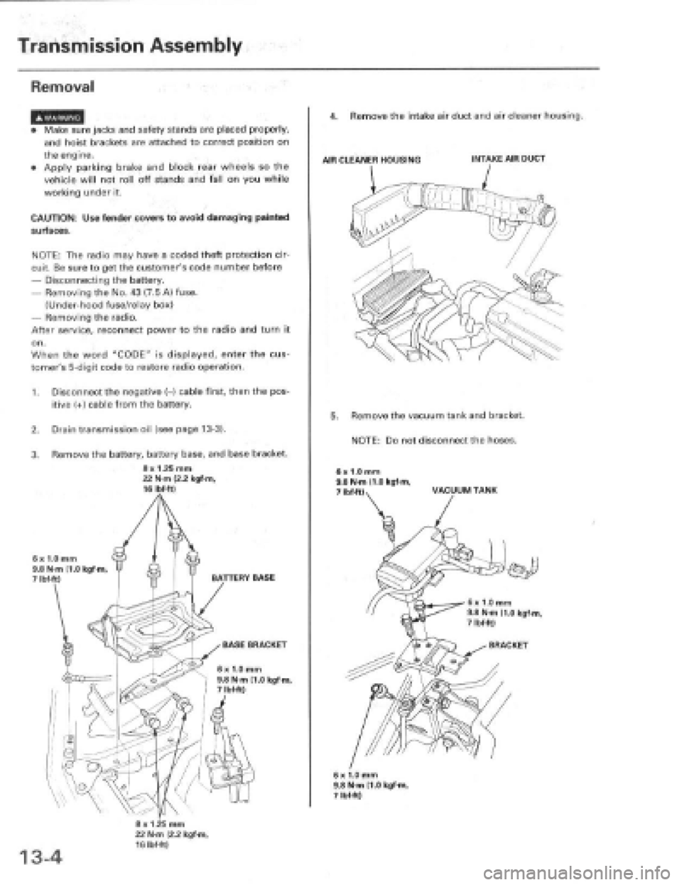 HONDA PRELUDE 1997  Service Repair Manual 