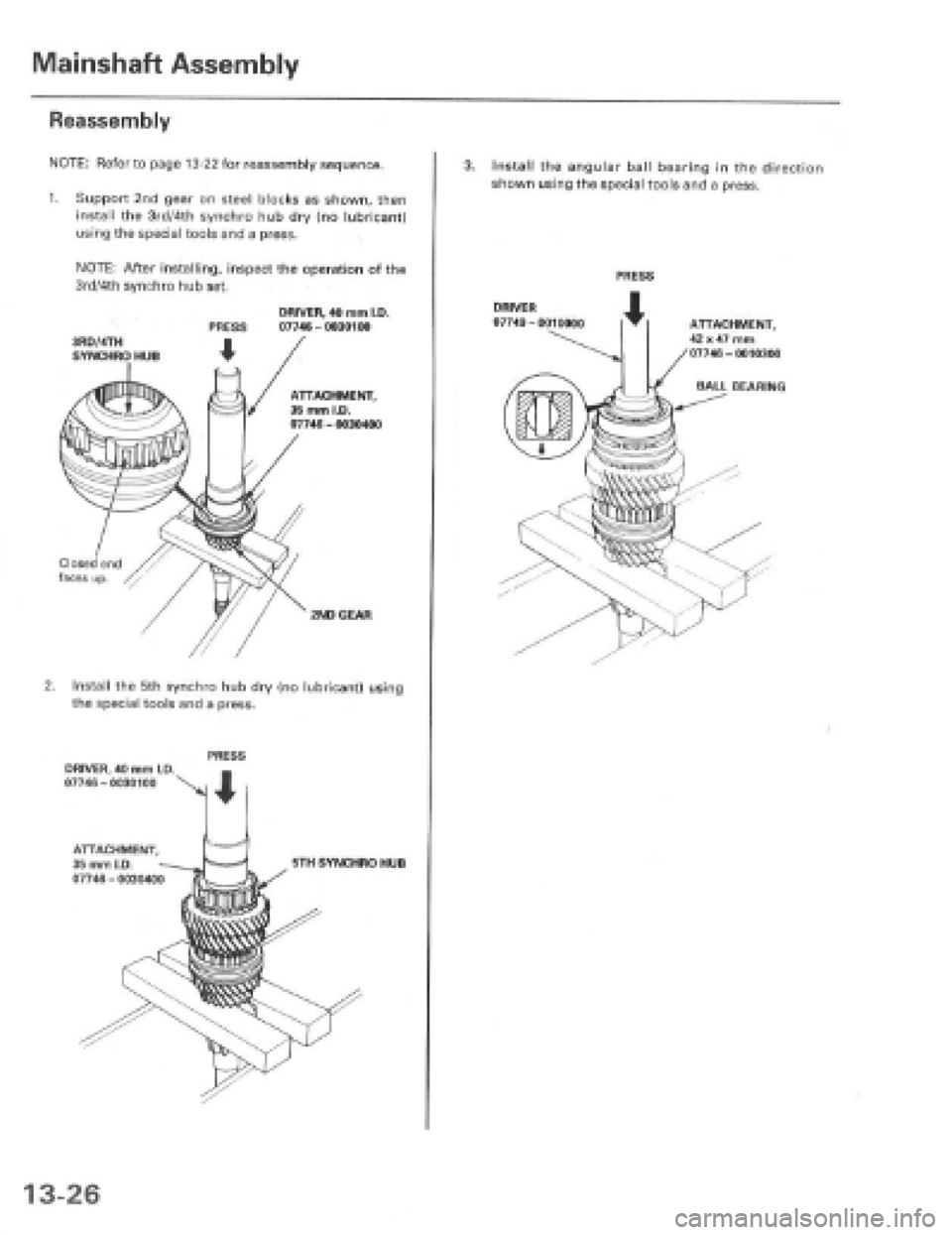 HONDA PRELUDE 1997  Service Repair Manual 