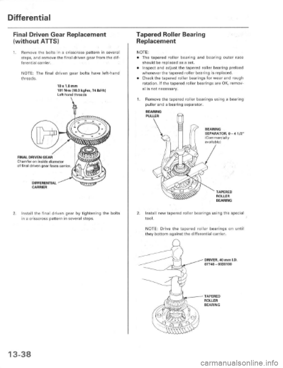HONDA PRELUDE 1997  Service Repair Manual 