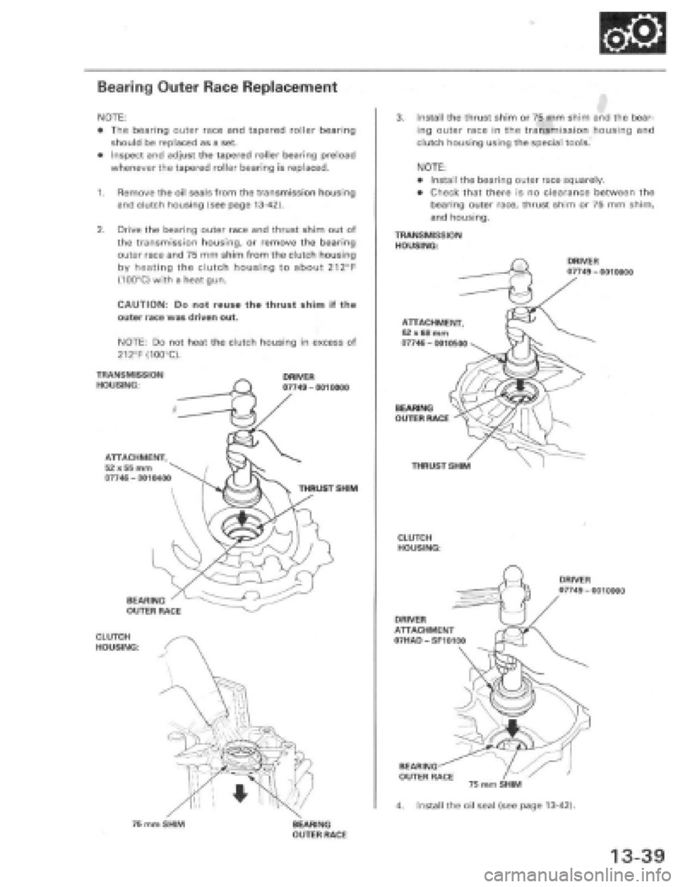 HONDA PRELUDE 1997  Service Repair Manual 