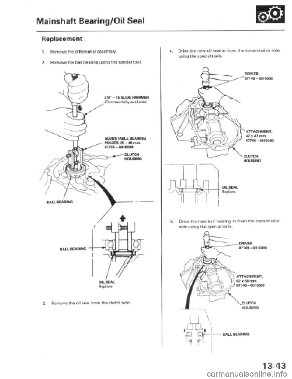 HONDA PRELUDE 1997  Service Repair Manual 