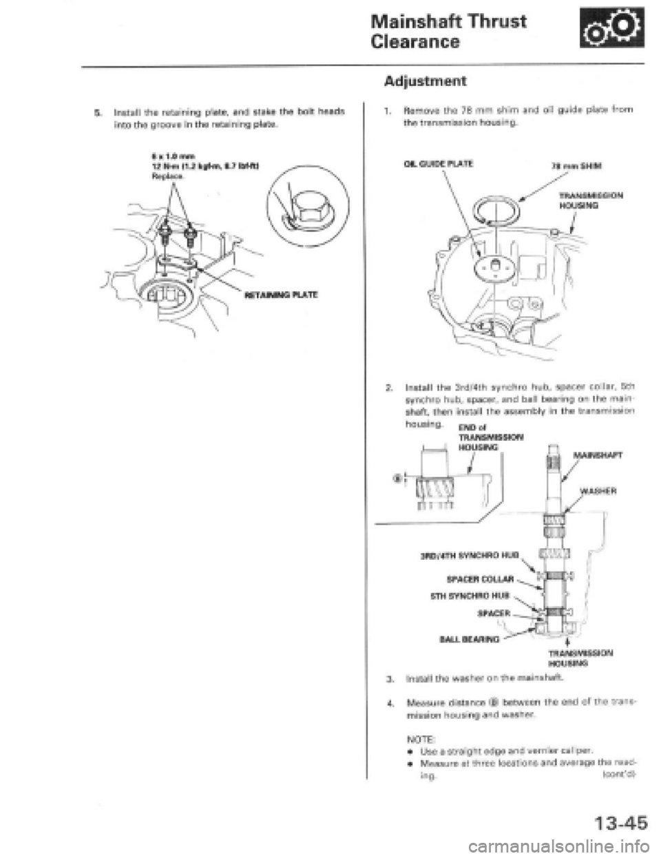 HONDA PRELUDE 1997  Service Repair Manual 