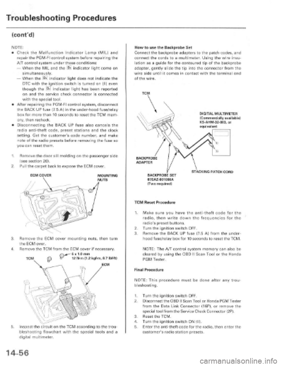 HONDA PRELUDE 1997  Service Repair Manual 