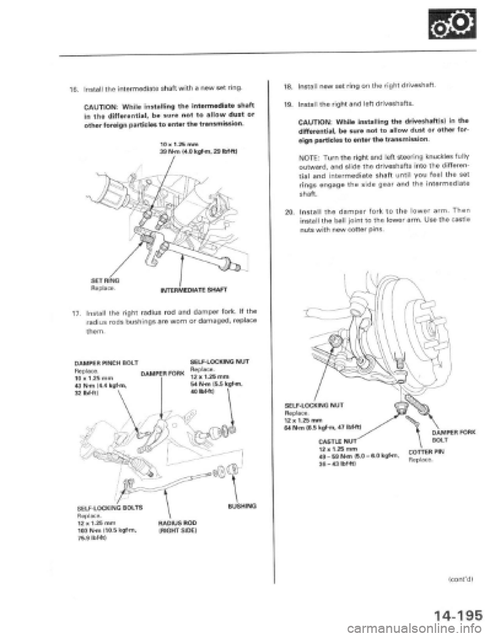 HONDA PRELUDE 1997  Service Repair Manual 