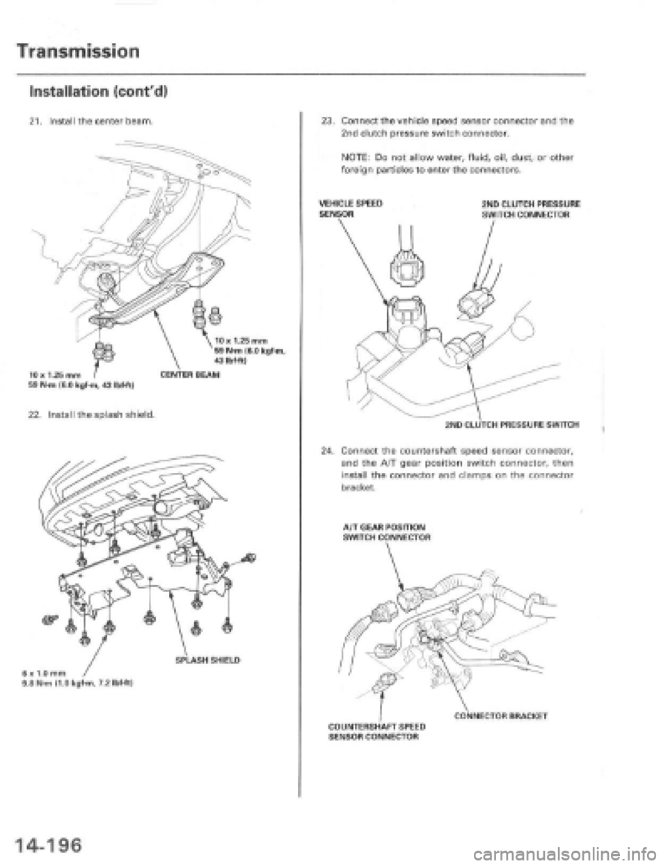 HONDA PRELUDE 1997  Service Repair Manual 