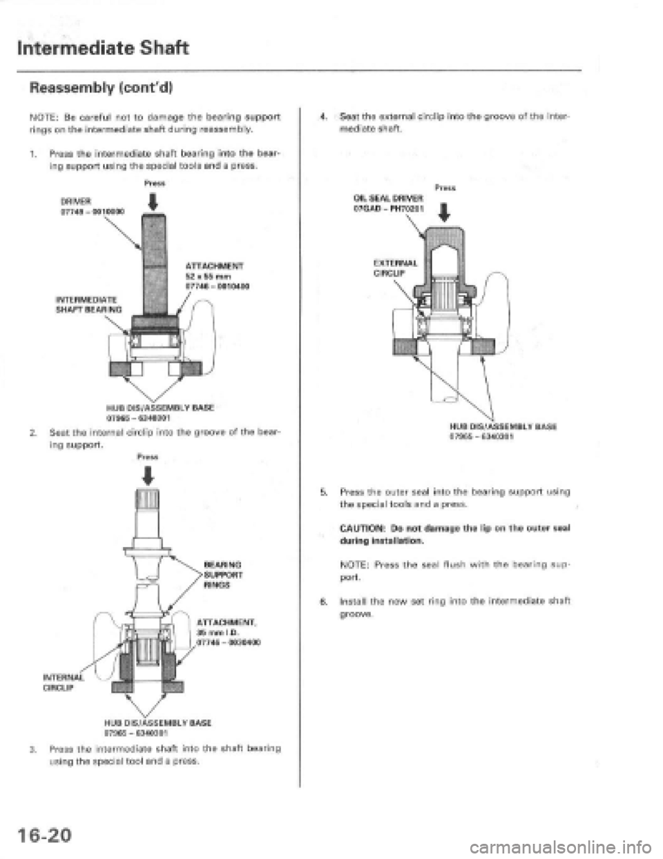 HONDA PRELUDE 1997  Service Repair Manual 