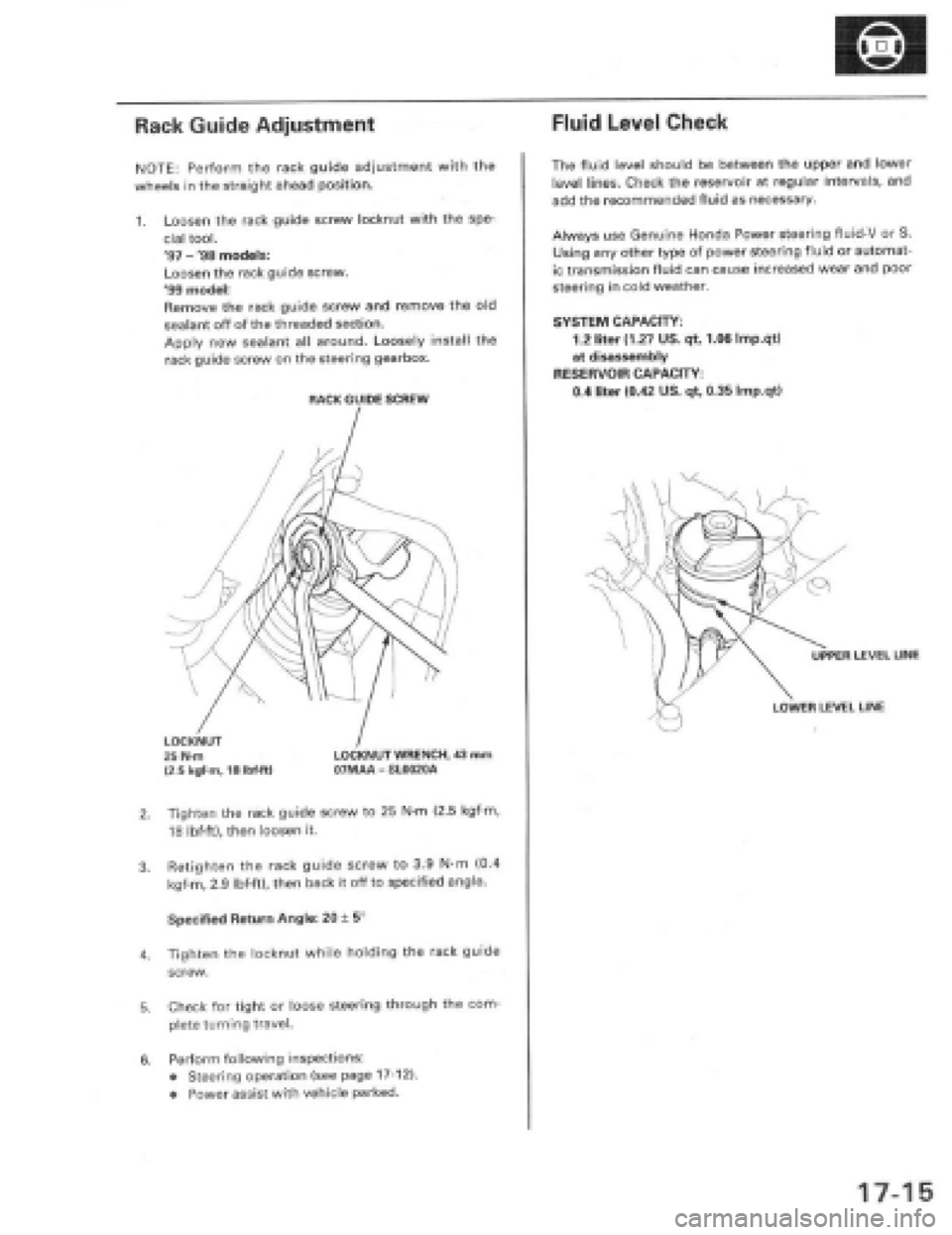 HONDA PRELUDE 1997  Service Repair Manual 