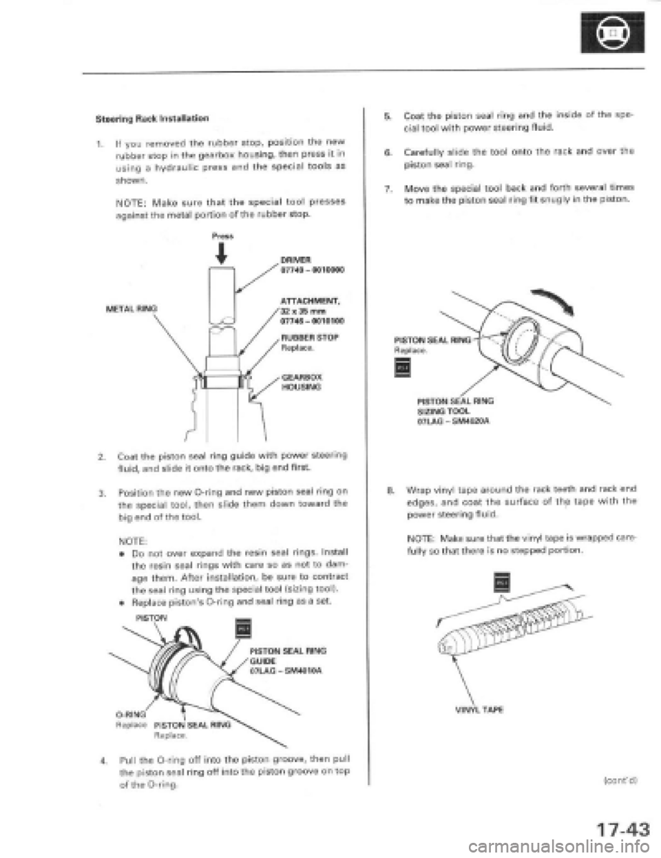 HONDA PRELUDE 1997  Service Repair Manual 