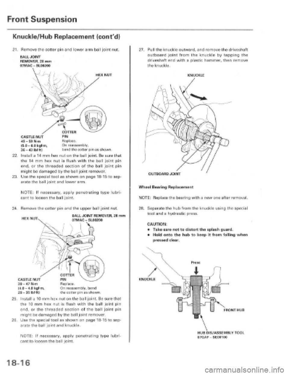 HONDA PRELUDE 1997  Service Repair Manual 