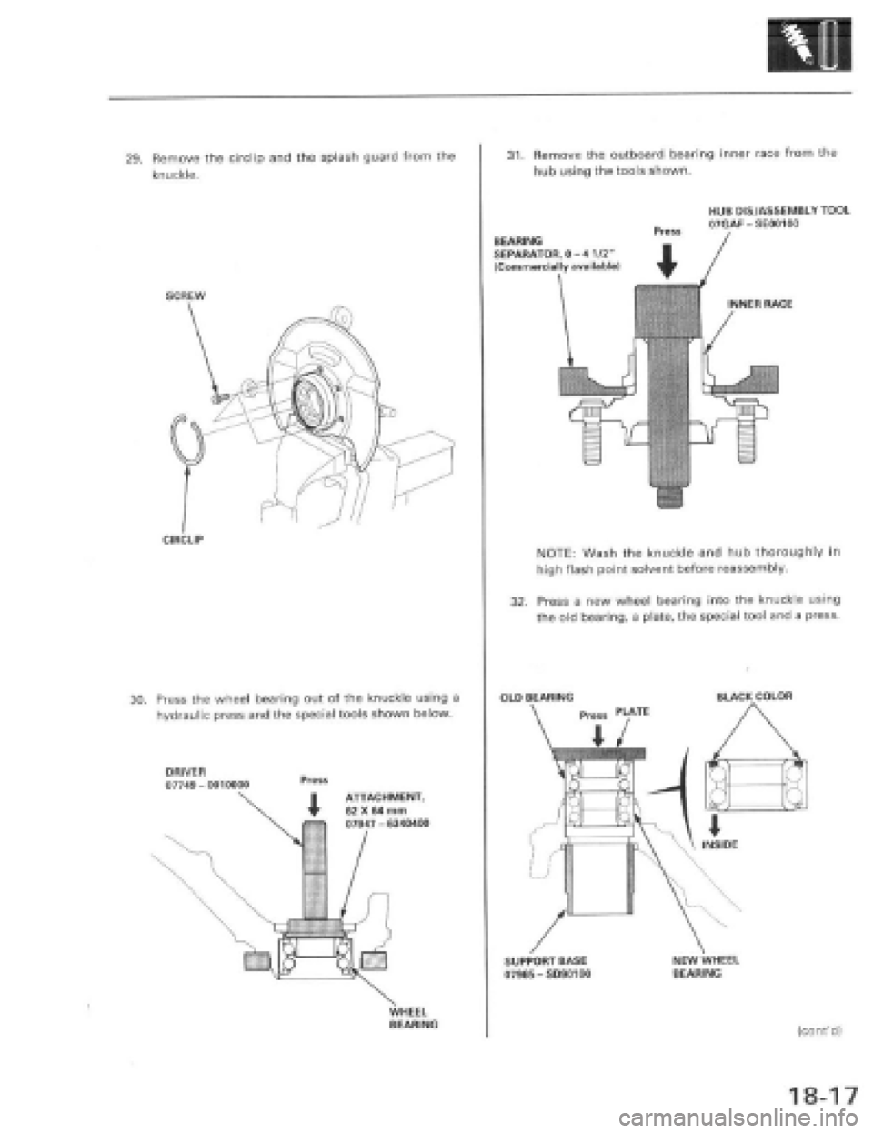 HONDA PRELUDE 1997  Service Repair Manual 