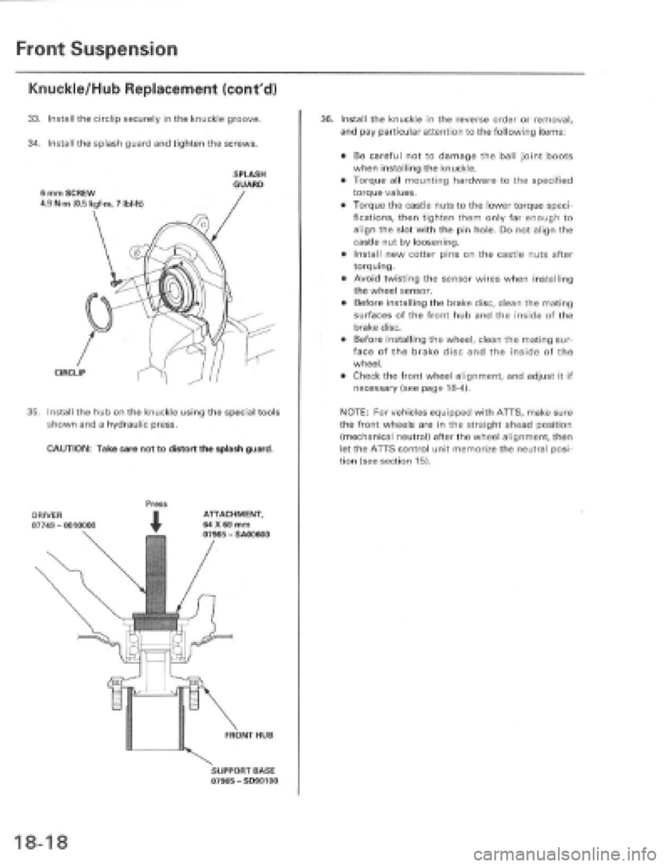 HONDA PRELUDE 1997  Service Repair Manual 