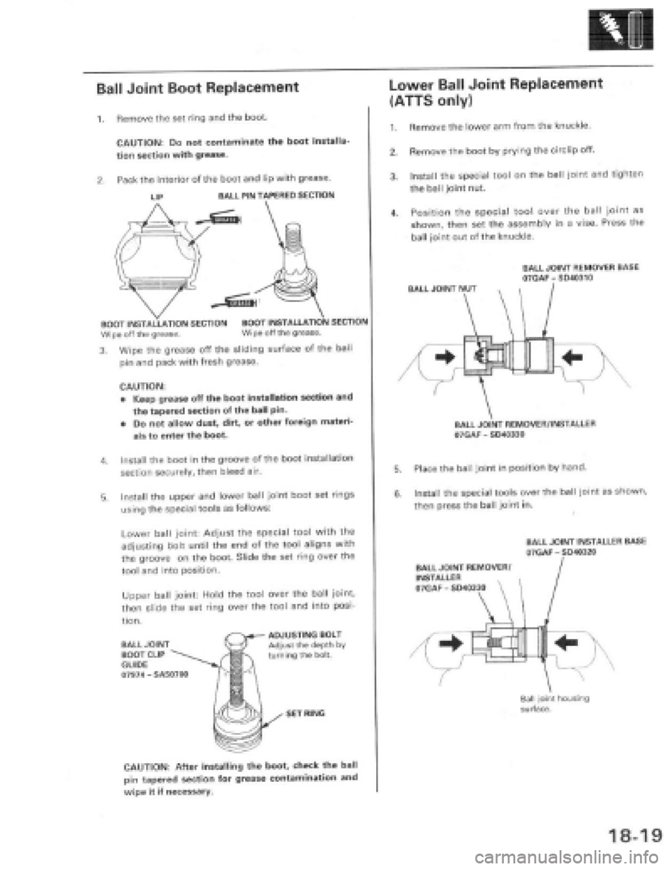 HONDA PRELUDE 1997  Service Repair Manual 