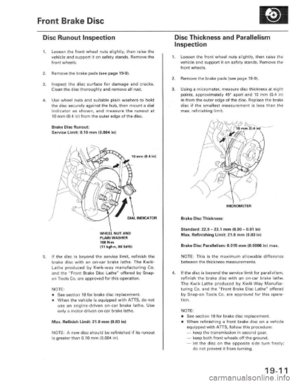 HONDA PRELUDE 1997  Service Repair Manual 