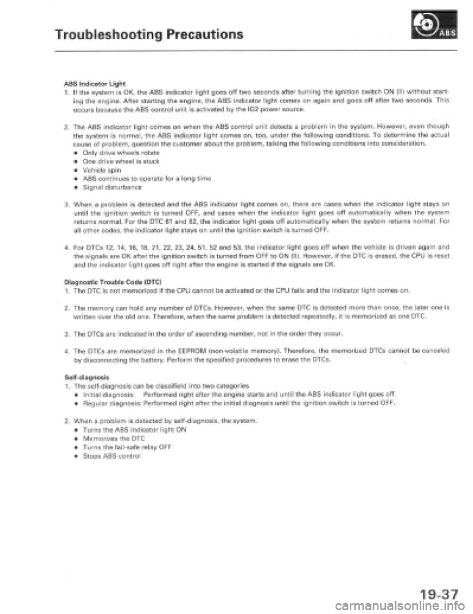 HONDA PRELUDE 1997  Service Repair Manual 