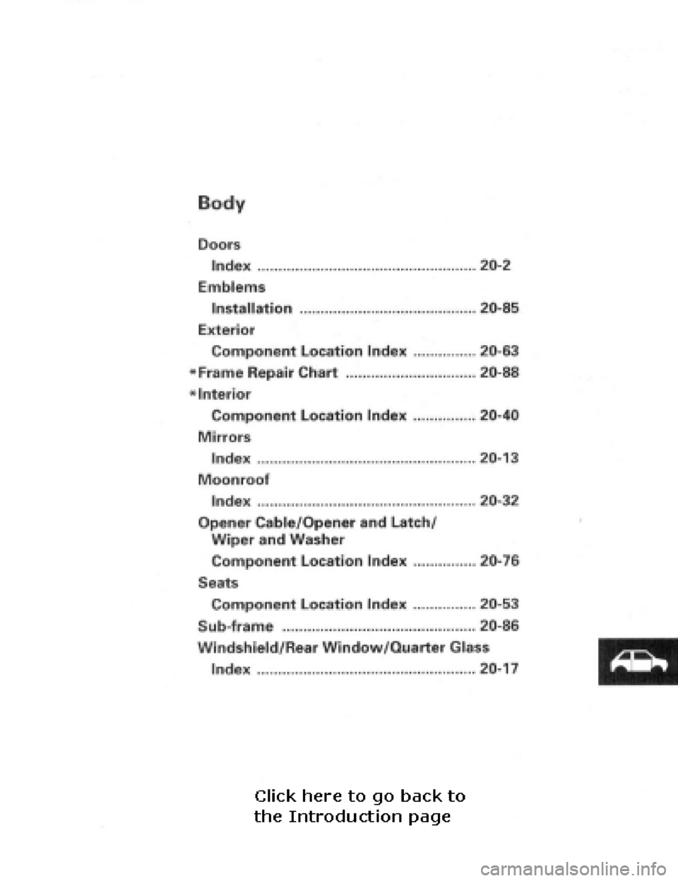 HONDA PRELUDE 1997  Service Repair Manual 