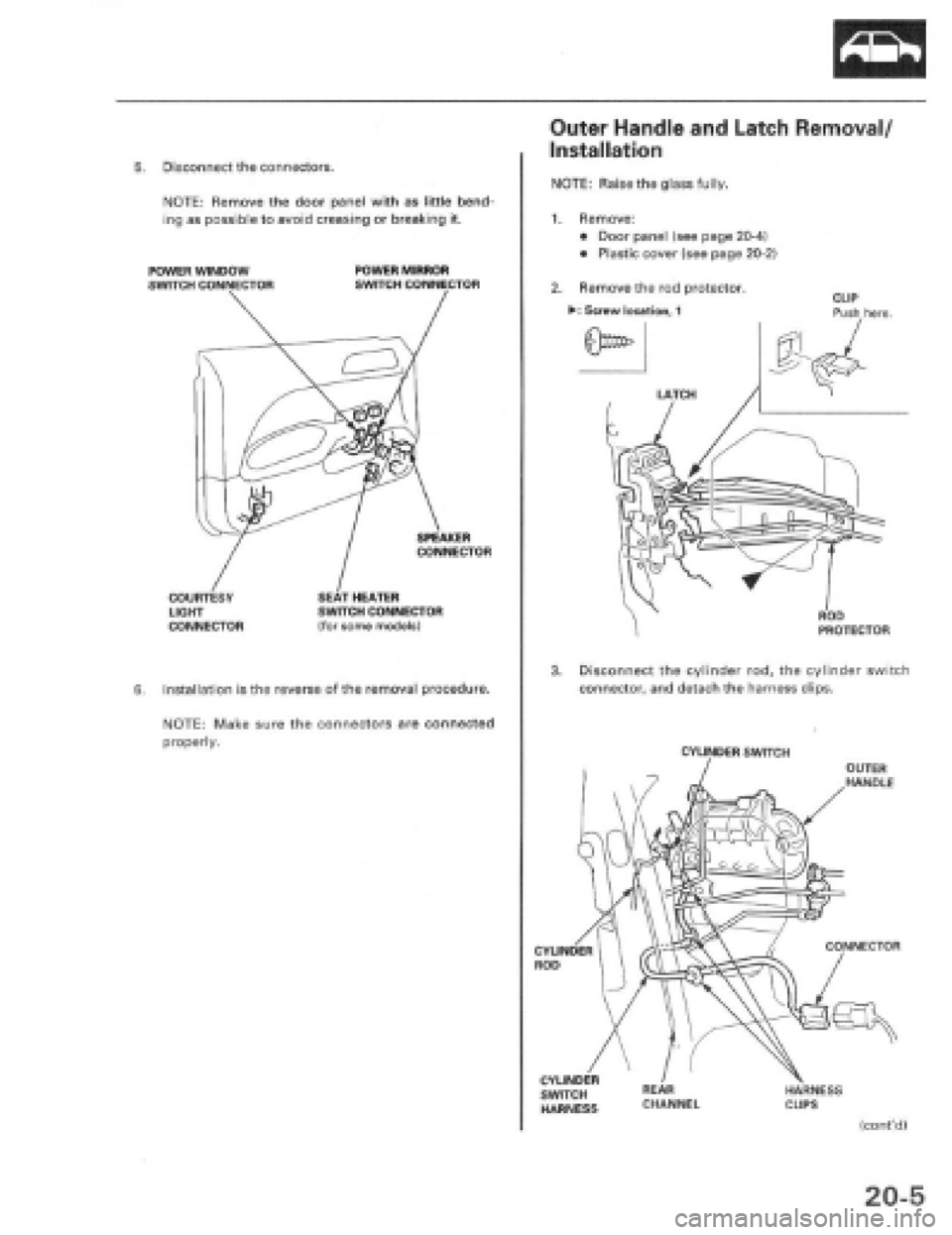 HONDA PRELUDE 1997  Service Repair Manual 