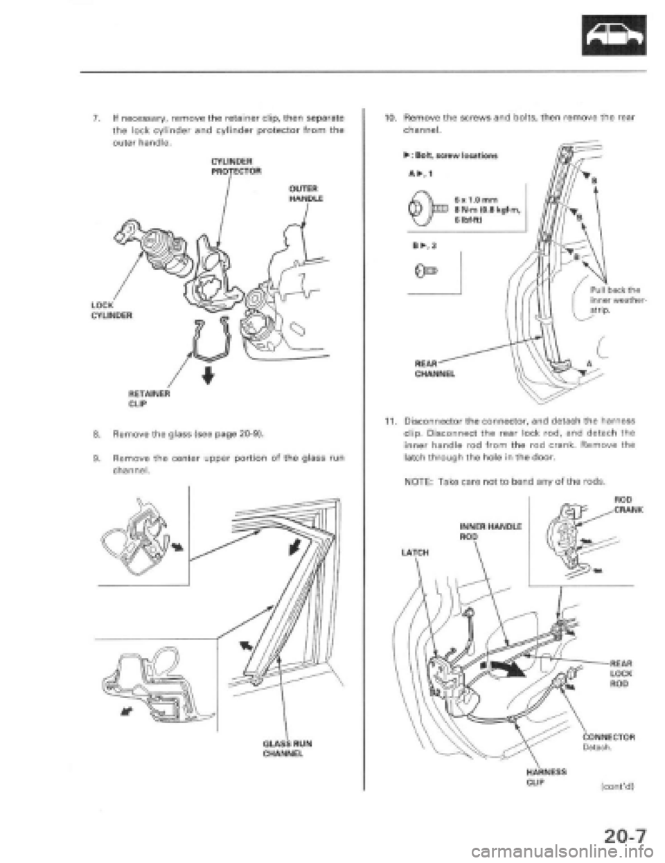 HONDA PRELUDE 1997  Service Repair Manual 