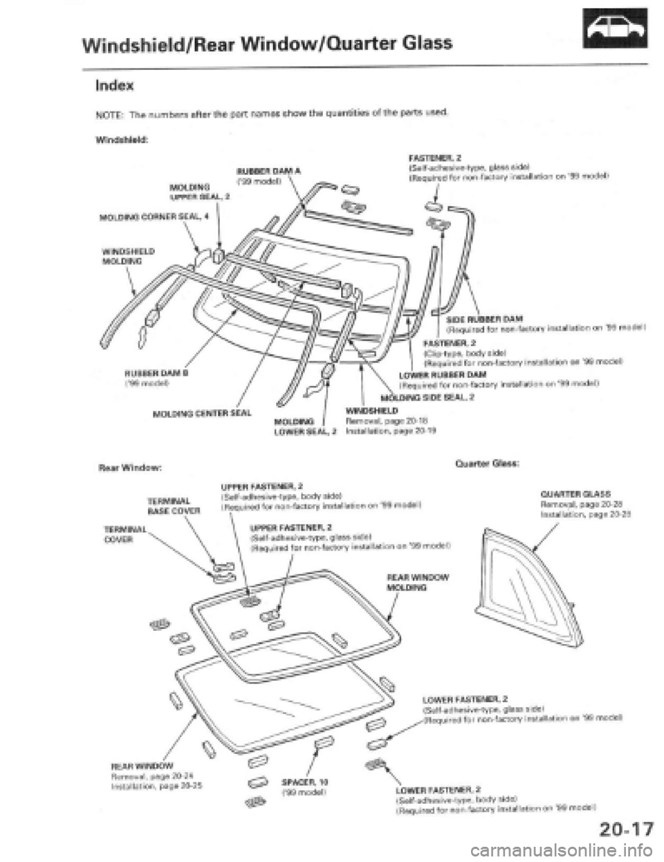 HONDA PRELUDE 1997  Service Repair Manual 