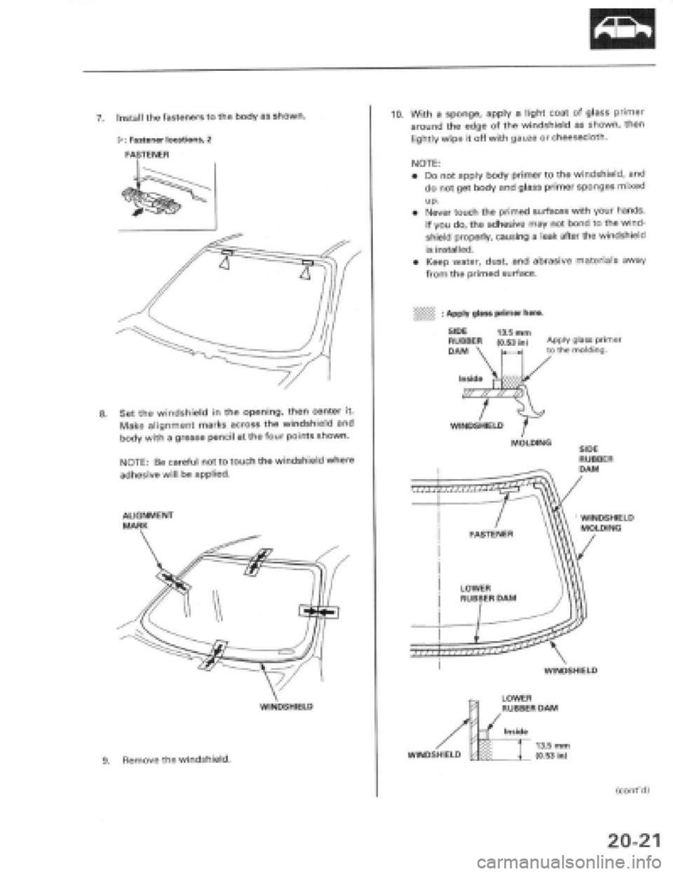 HONDA PRELUDE 1997  Service Repair Manual 
