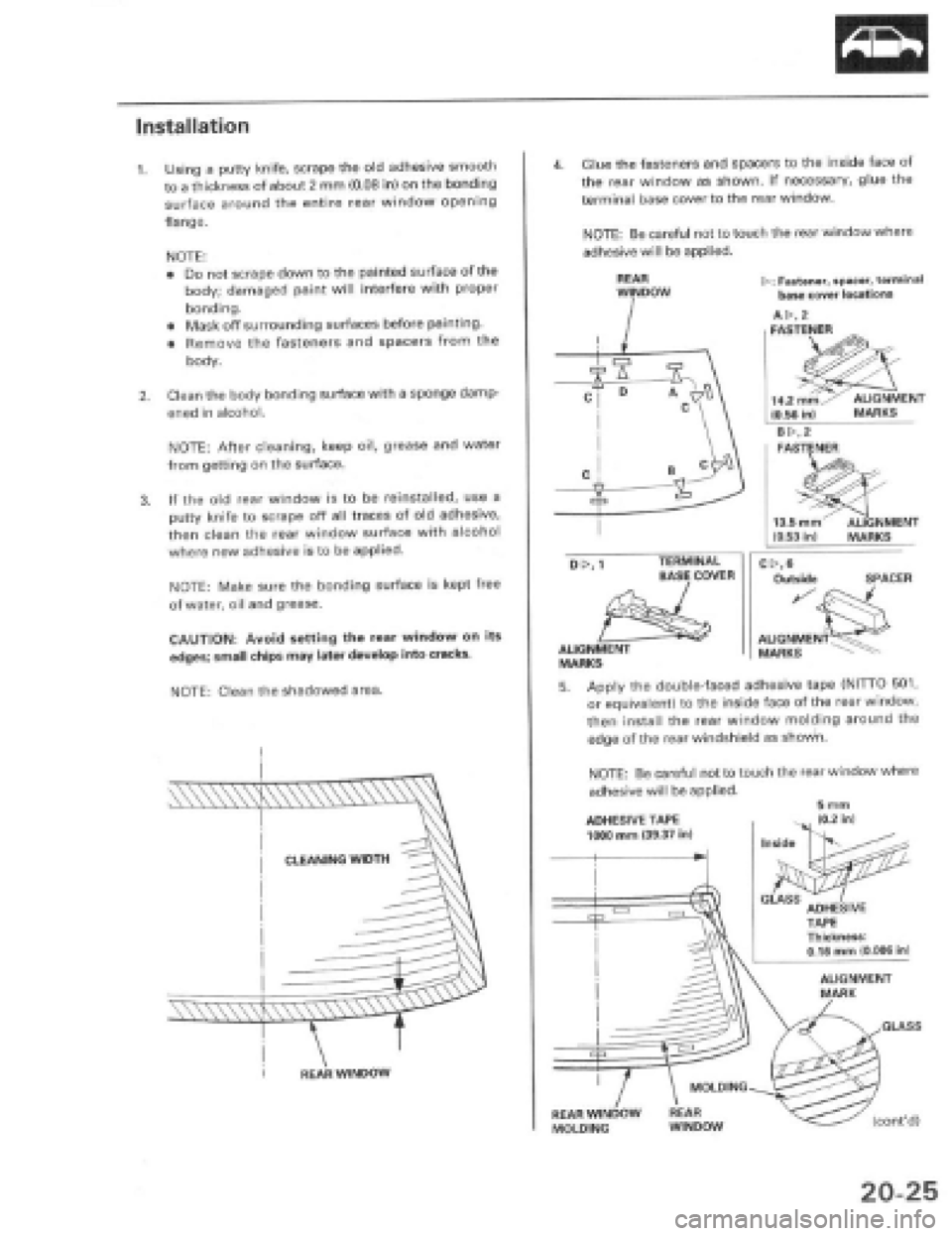 HONDA PRELUDE 1997  Service Repair Manual 