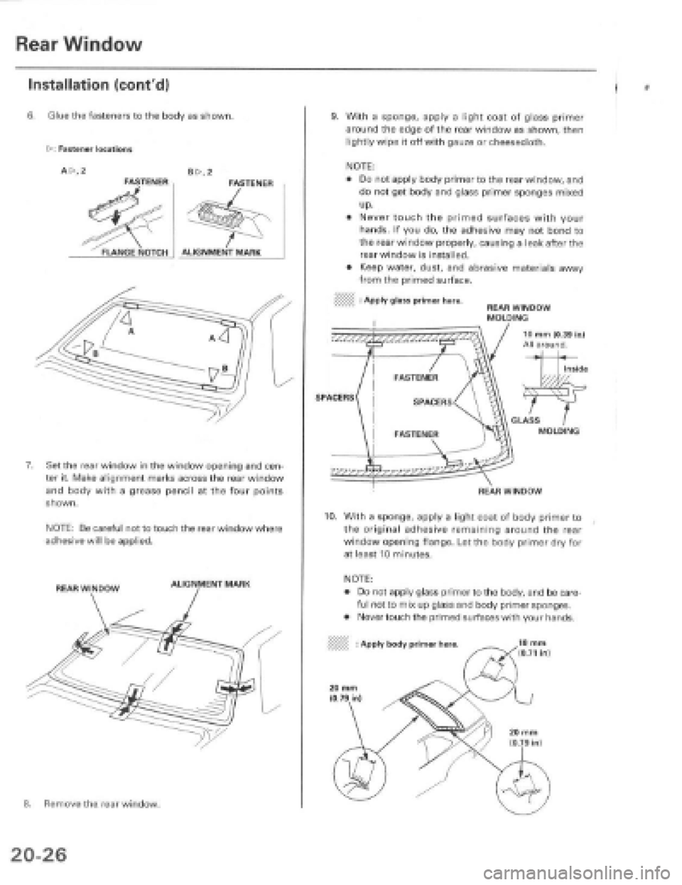 HONDA PRELUDE 1997  Service Repair Manual 