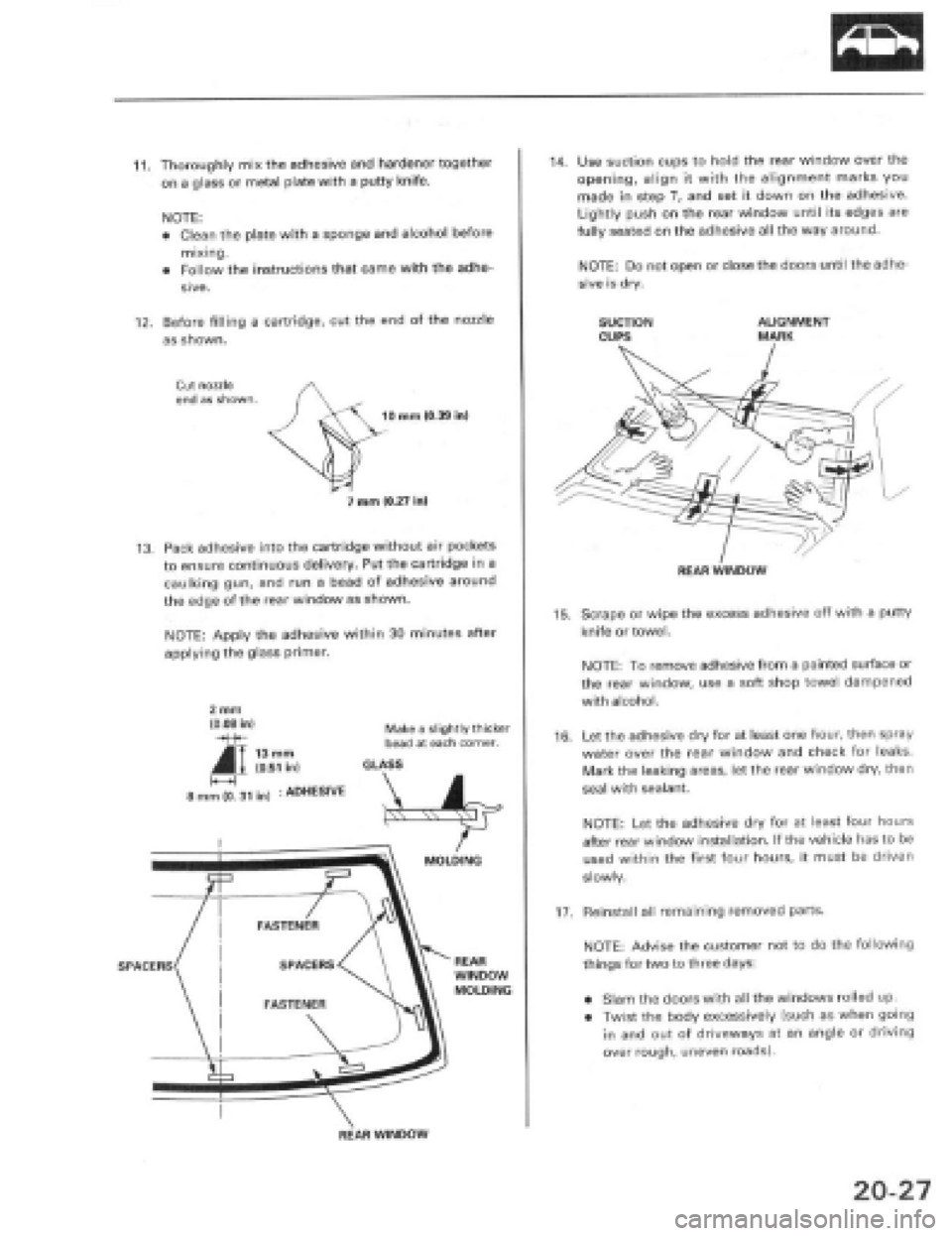 HONDA PRELUDE 1997  Service Repair Manual 