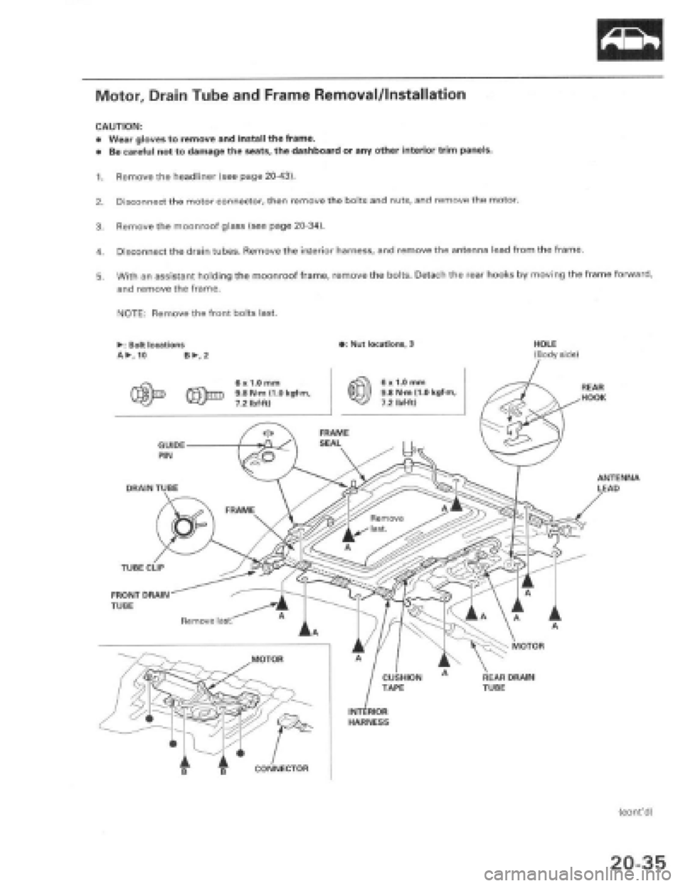 HONDA PRELUDE 1997  Service Repair Manual 