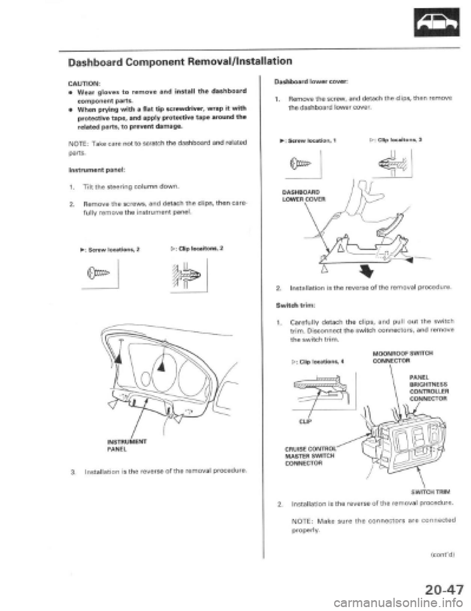 HONDA PRELUDE 1997  Service Repair Manual 