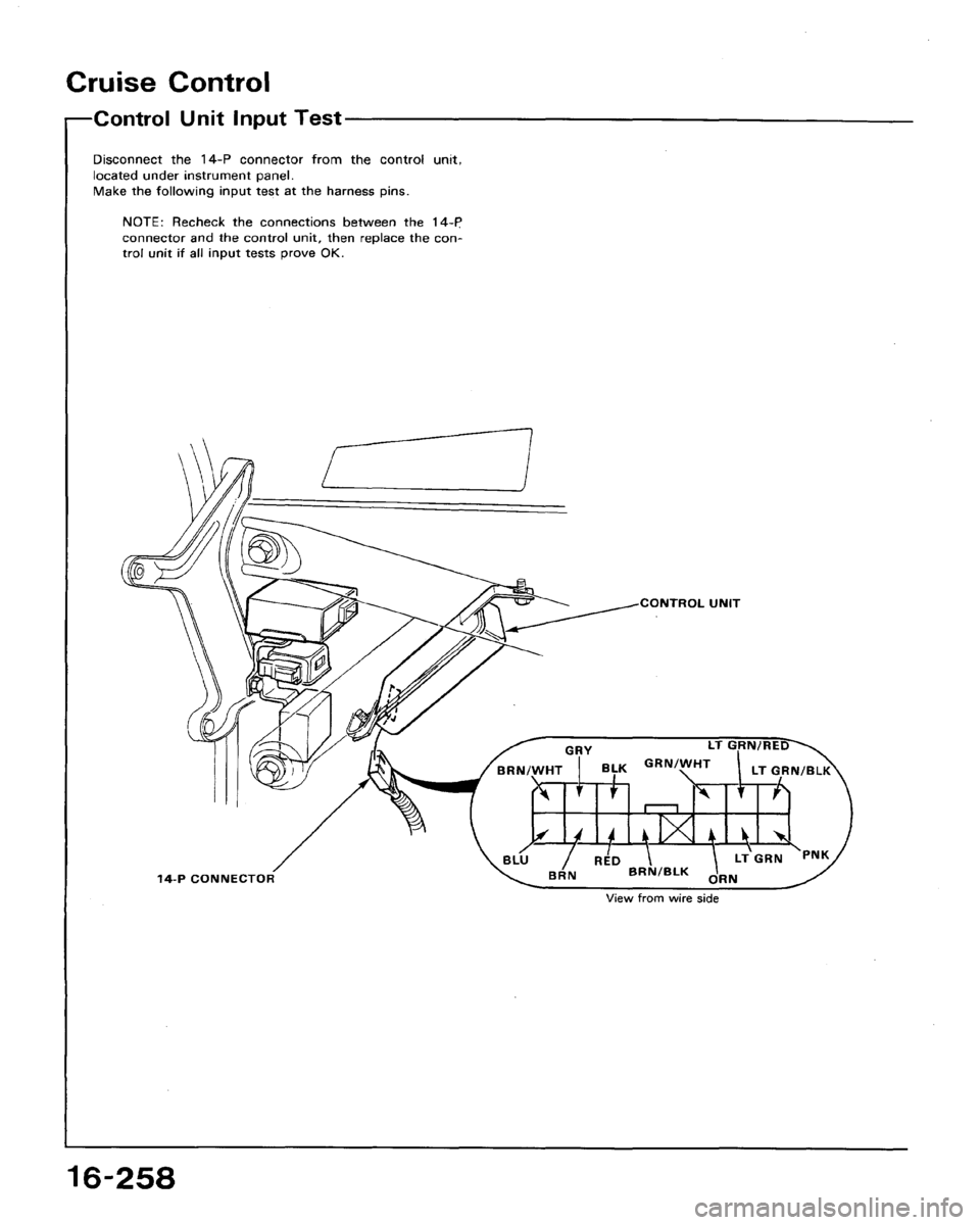 HONDA ACCORD 1992 CB / 4.G Workshop Manual 