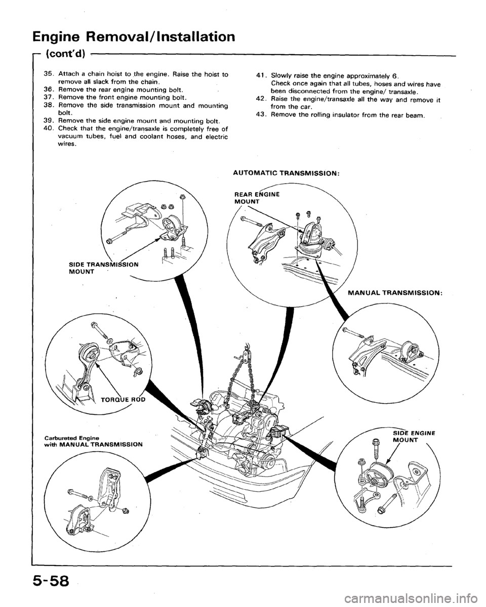 HONDA ACCORD 1992 CB / 4.G Workshop Manual 