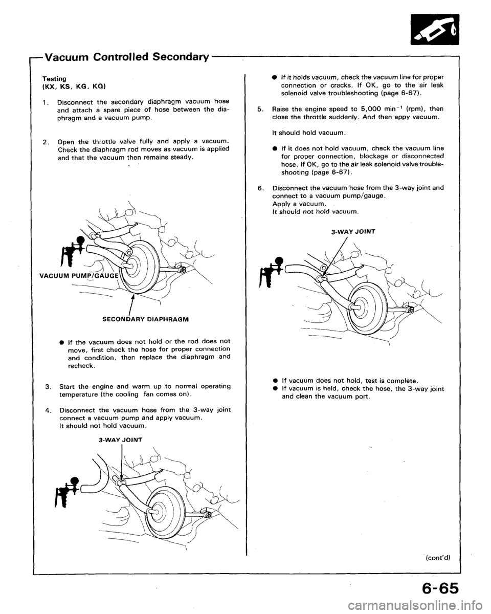 HONDA ACCORD 1992 CB / 4.G Workshop Manual 