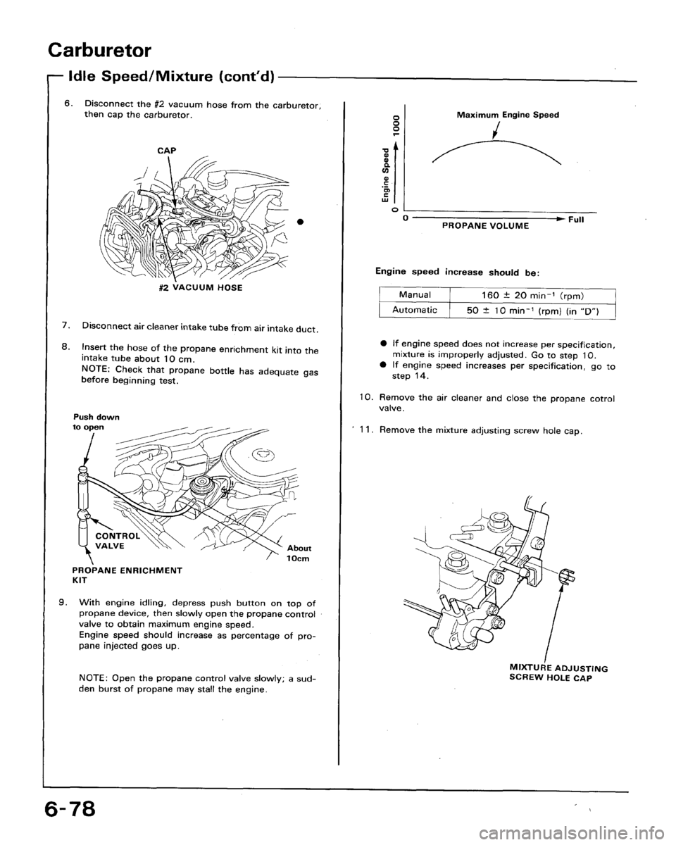 HONDA ACCORD 1992 CB / 4.G Workshop Manual 