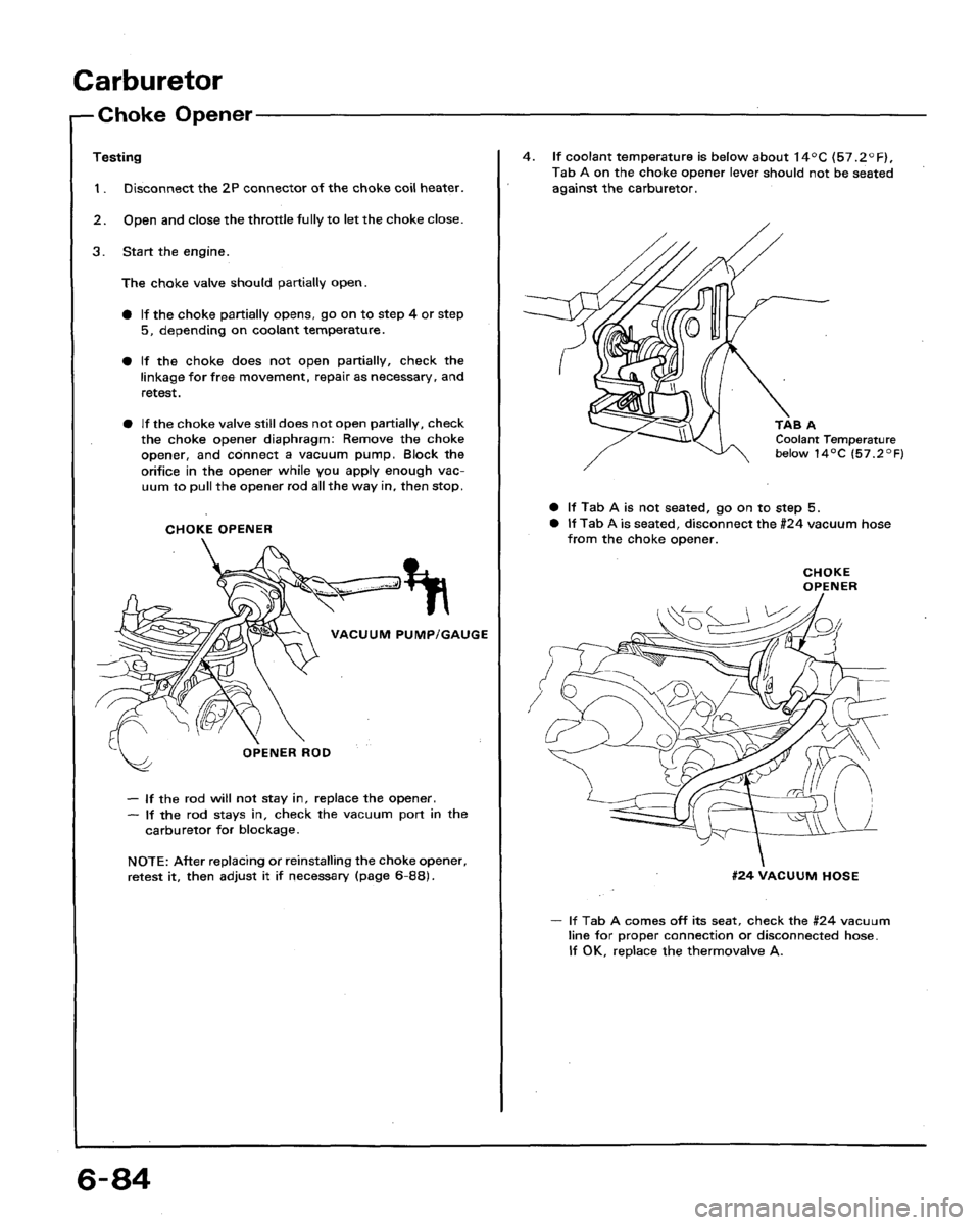 HONDA ACCORD 1992 CB / 4.G Workshop Manual 