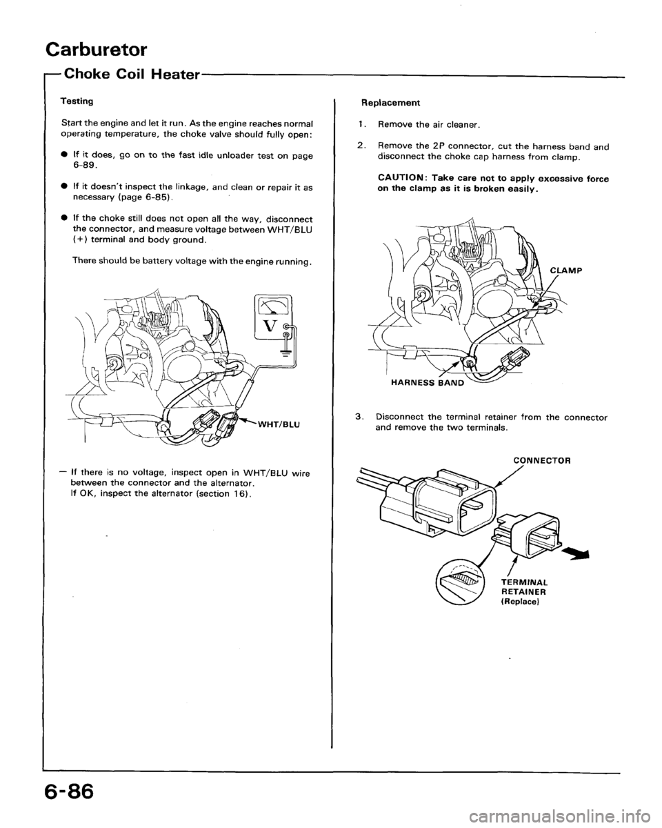 HONDA ACCORD 1992 CB / 4.G Workshop Manual 