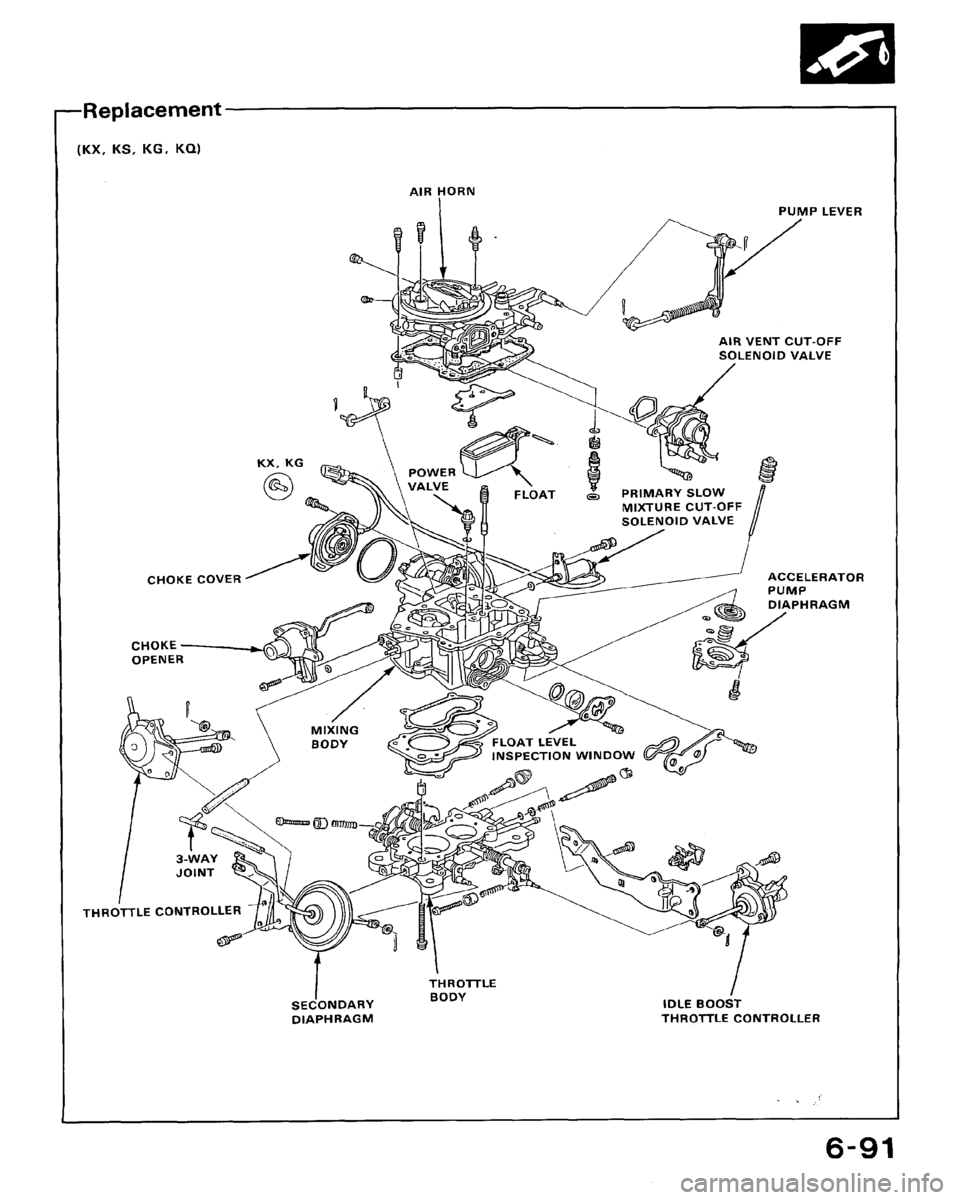 HONDA ACCORD 1992 CB / 4.G Workshop Manual 