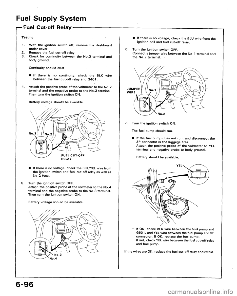HONDA ACCORD 1992 CB / 4.G Workshop Manual 