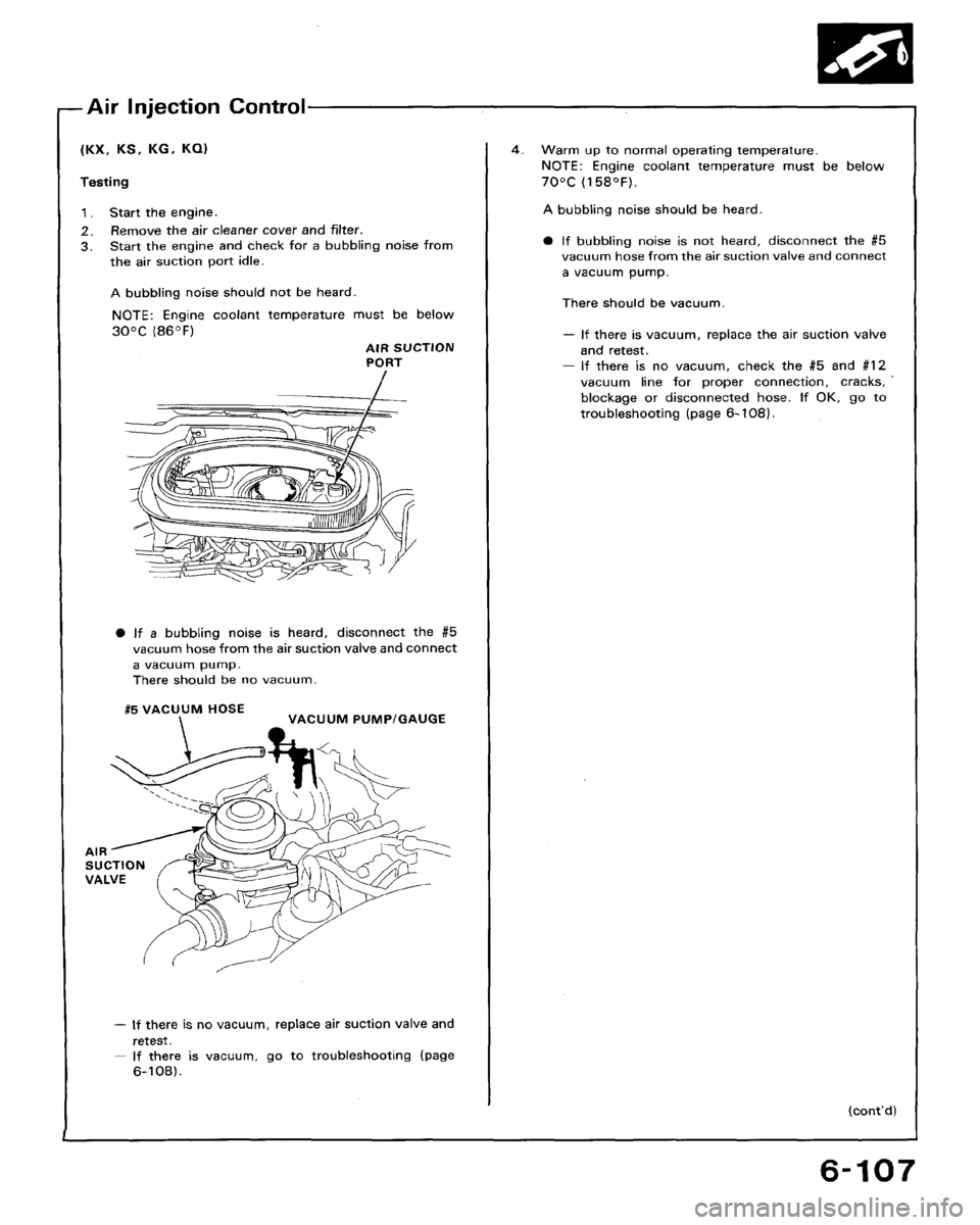 HONDA ACCORD 1992 CB / 4.G Workshop Manual 