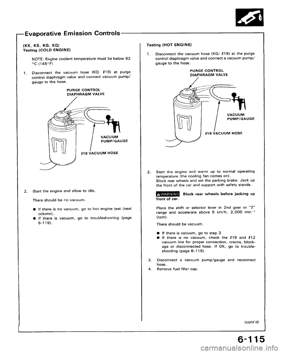 HONDA ACCORD 1992 CB / 4.G Workshop Manual 