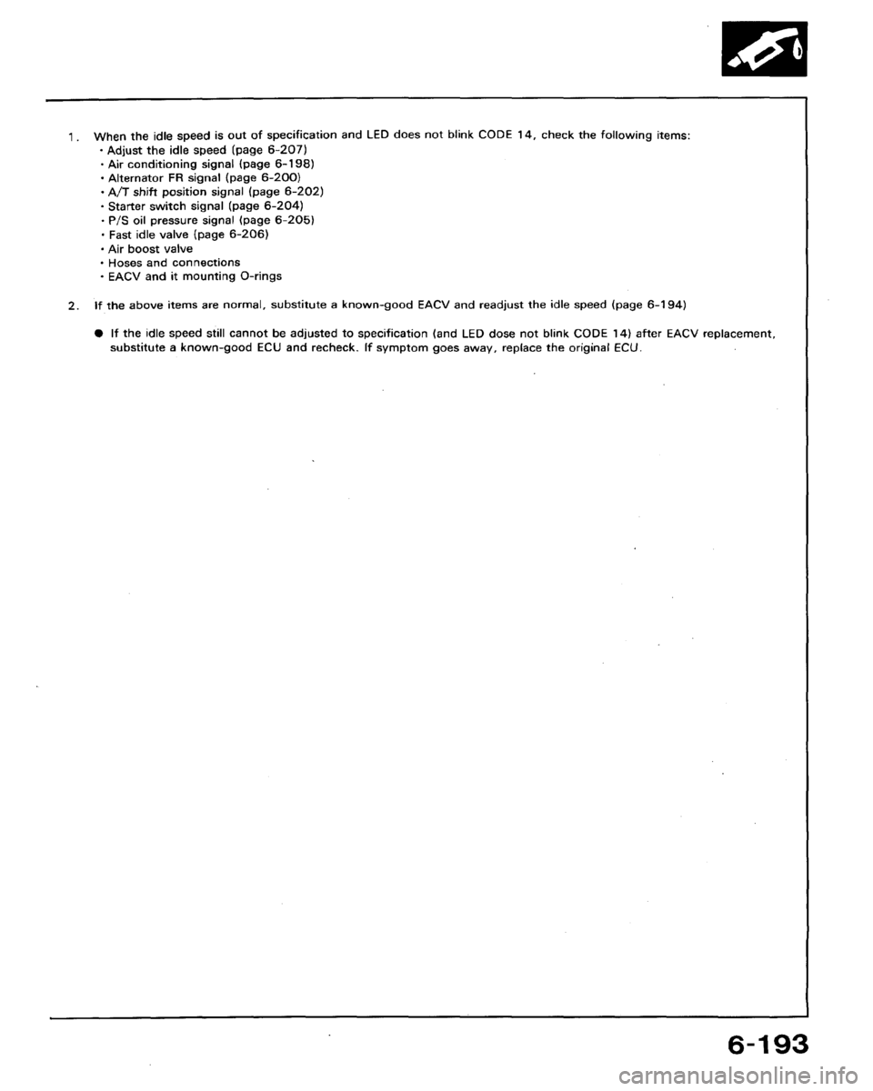 HONDA ACCORD 1992 CB / 4.G Workshop Manual 