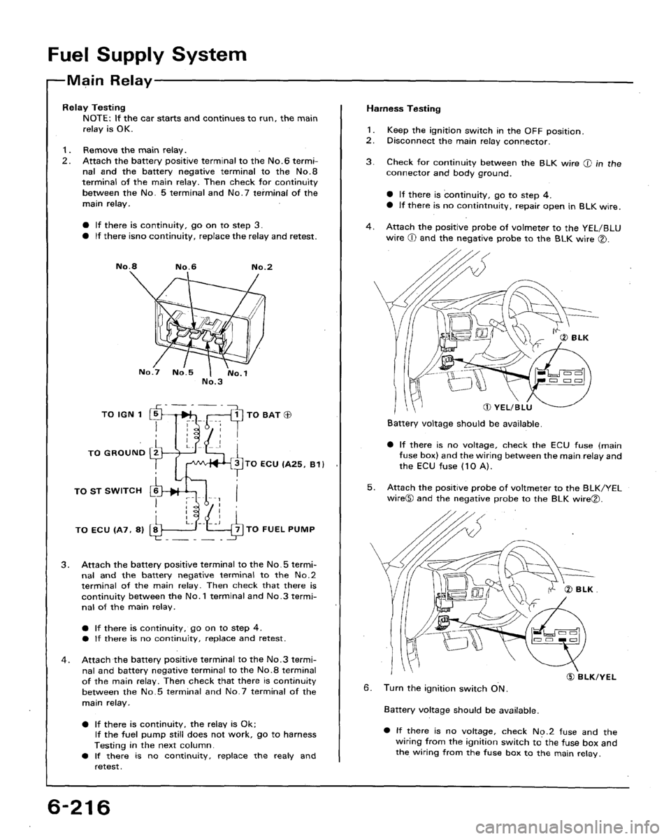 HONDA ACCORD 1992 CB / 4.G Workshop Manual 
