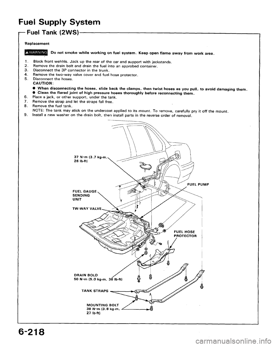 HONDA ACCORD 1992 CB / 4.G Workshop Manual 