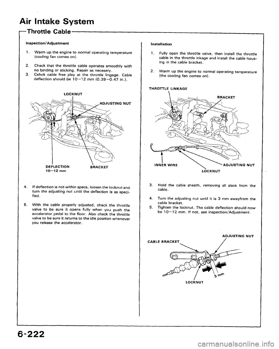 HONDA ACCORD 1992 CB / 4.G Workshop Manual 