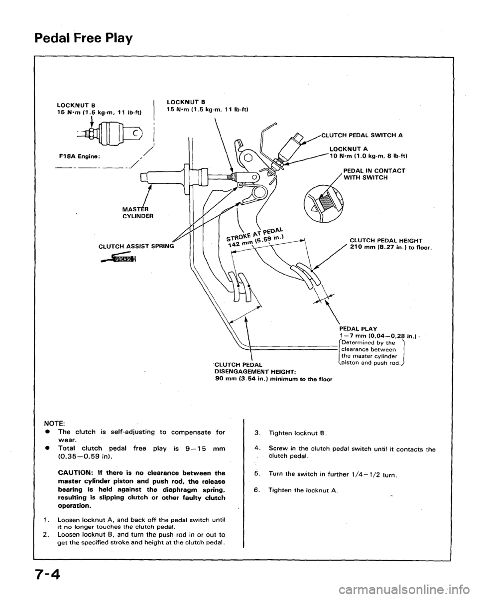 HONDA ACCORD 1992 CB / 4.G Workshop Manual 