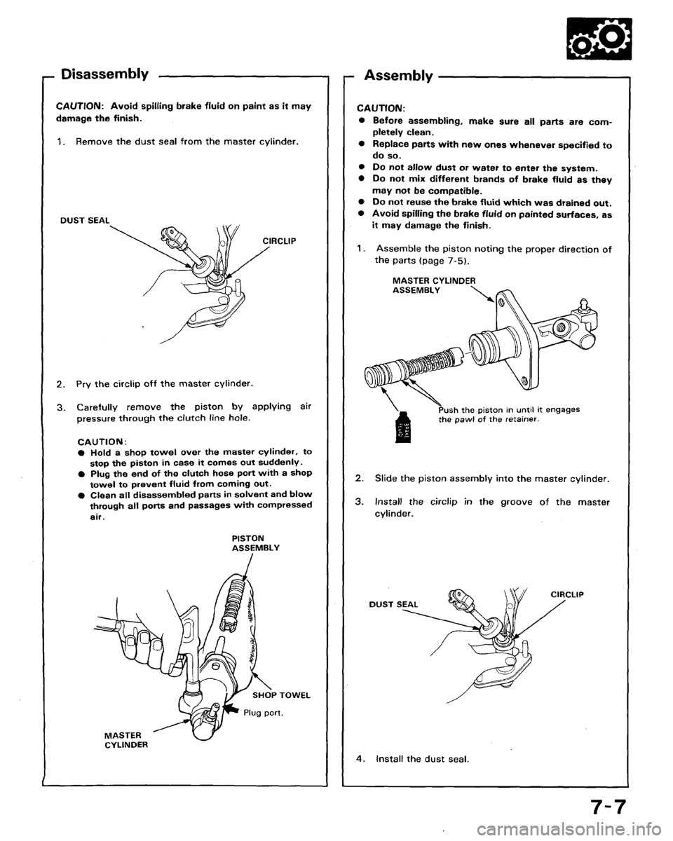 HONDA ACCORD 1992 CB / 4.G Workshop Manual 