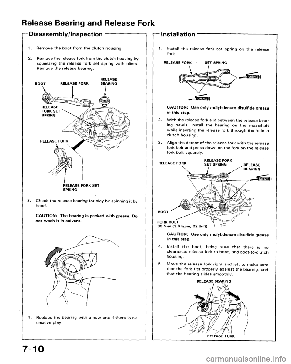 HONDA ACCORD 1992 CB / 4.G Workshop Manual 