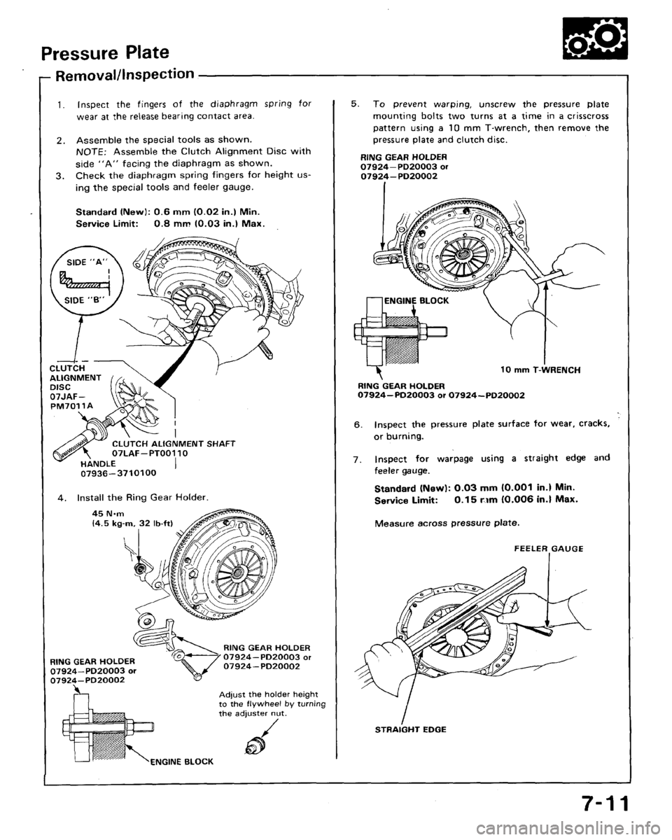 HONDA ACCORD 1992 CB / 4.G Workshop Manual 