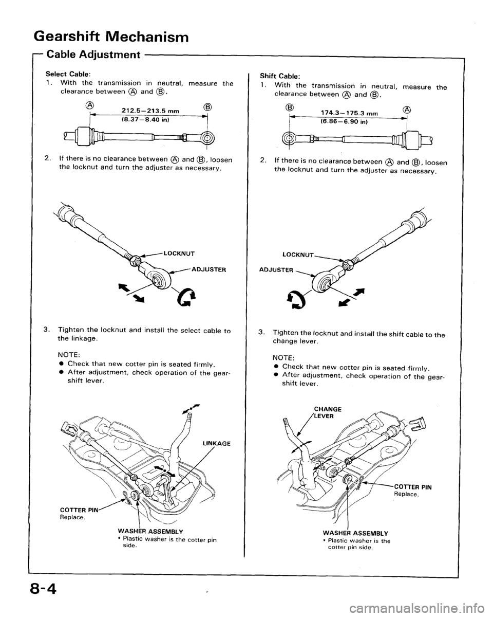 HONDA ACCORD 1992 CB / 4.G Workshop Manual 