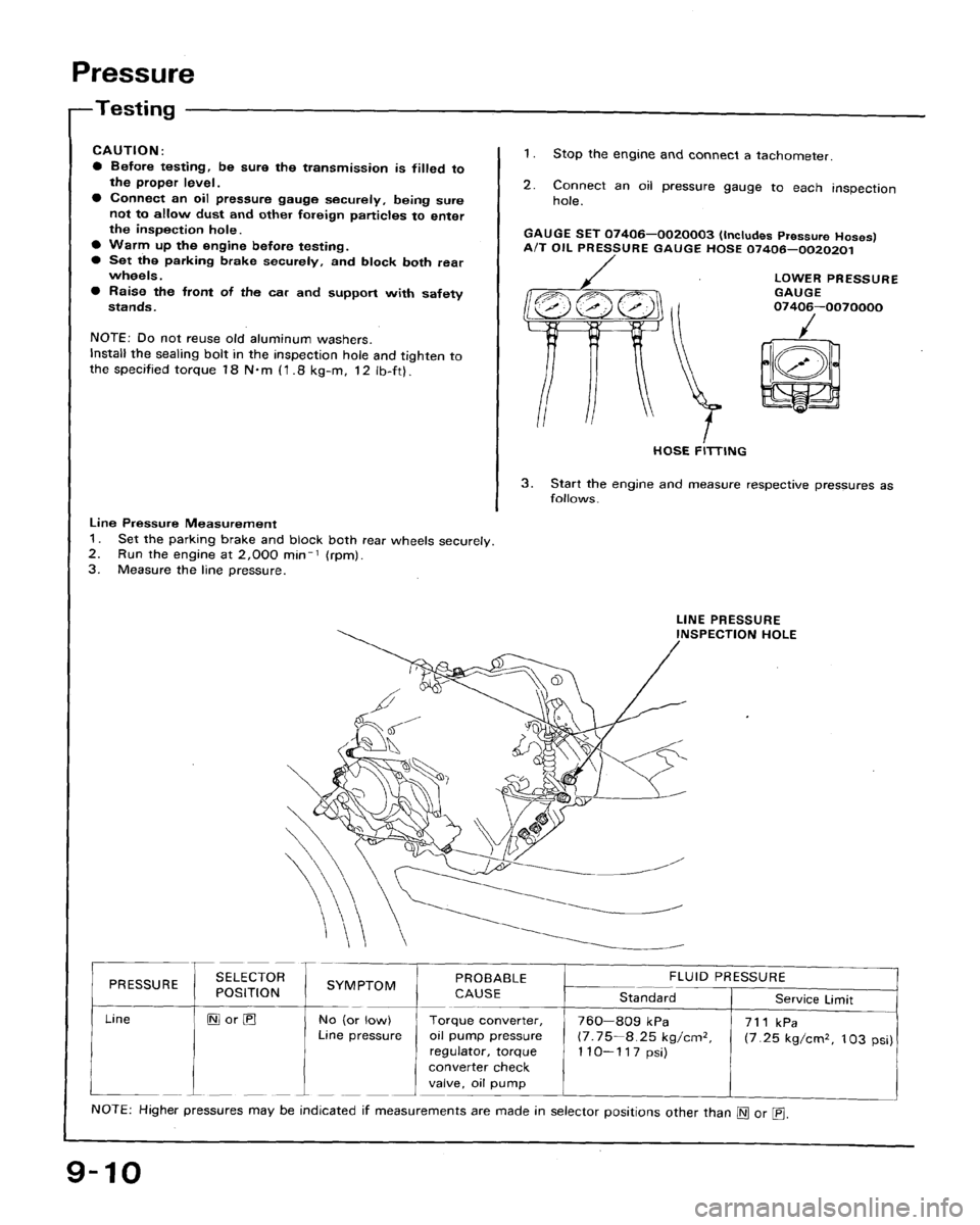 HONDA ACCORD 1992 CB / 4.G Workshop Manual 