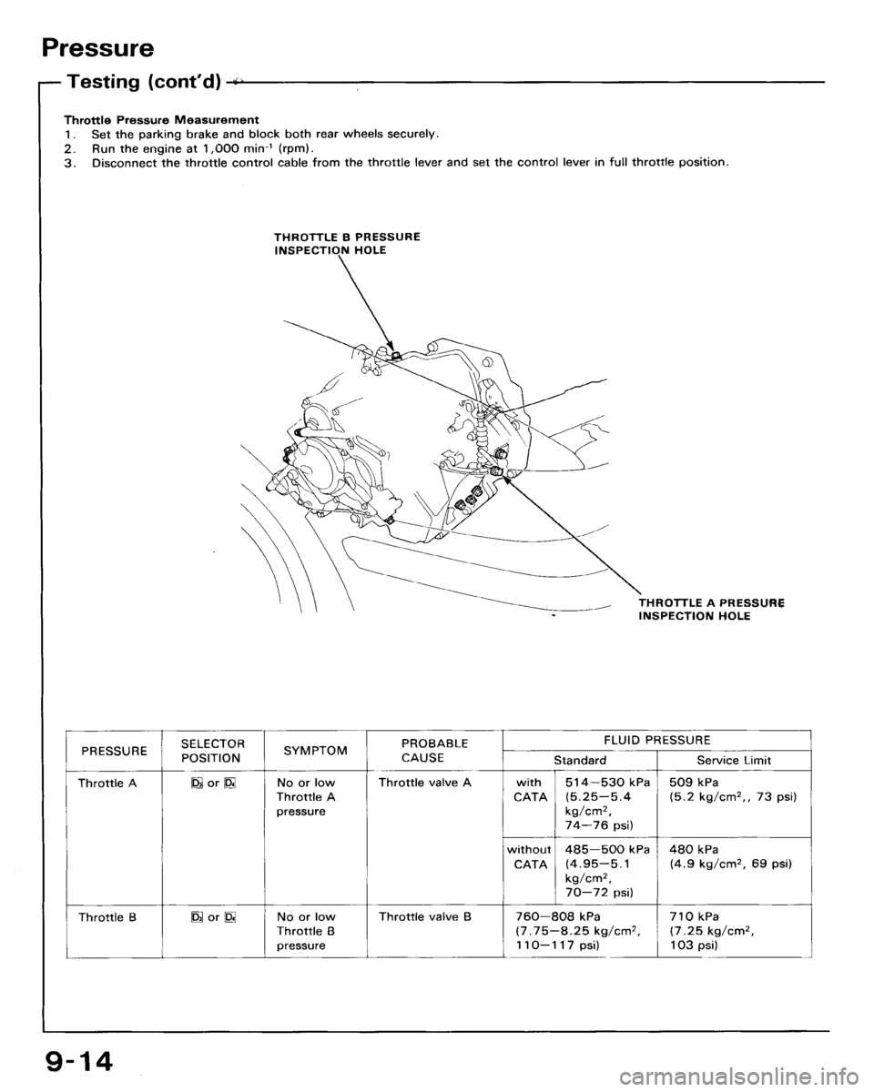 HONDA ACCORD 1992 CB / 4.G Workshop Manual 