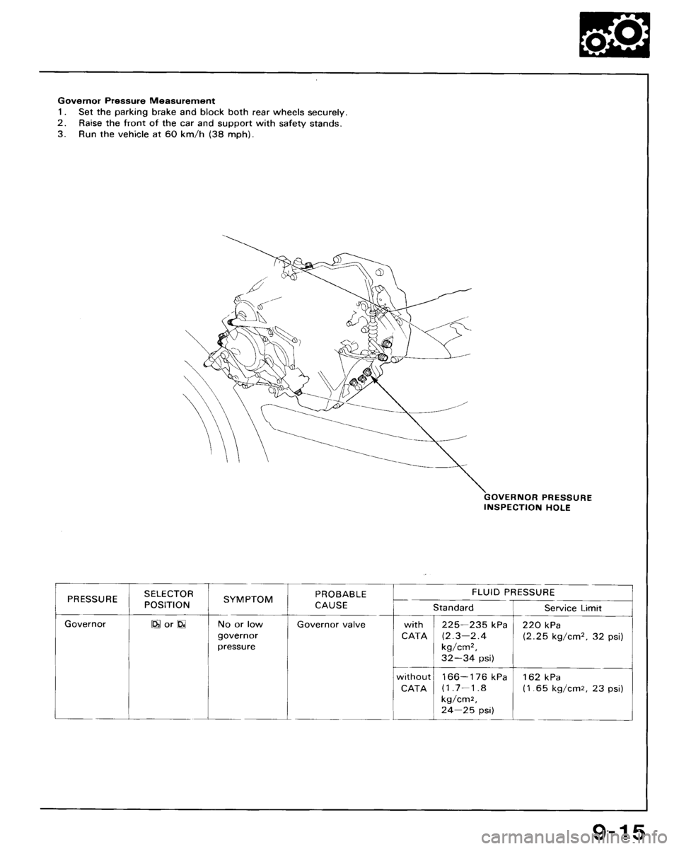 HONDA ACCORD 1992 CB / 4.G Workshop Manual 